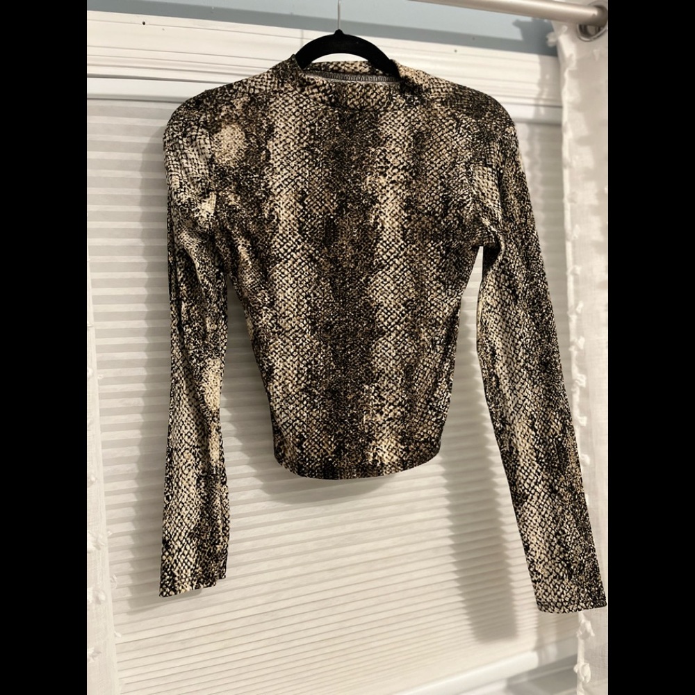 Snake Skin Turtle Neck